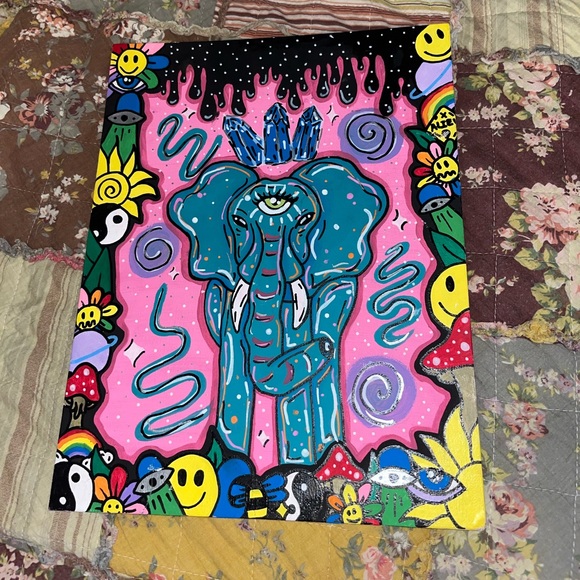 elephant painting - Picture 2 of 2